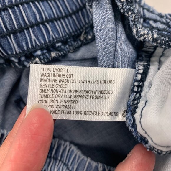 Universal Thread Blue Chambray Denim Pull On Shorts S - Picture 4 of 5